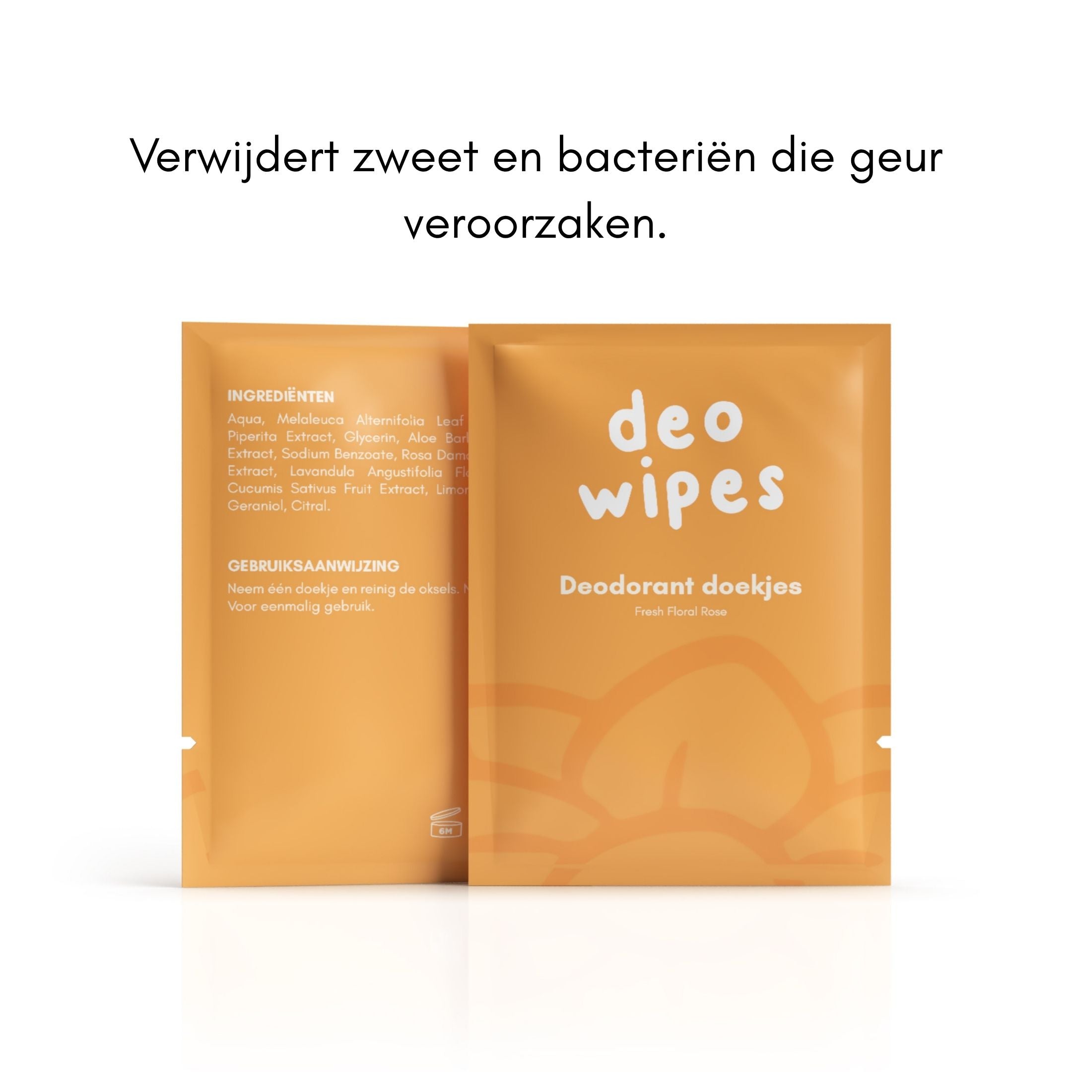 DeoWipes deodorant doekjes met rozengeur