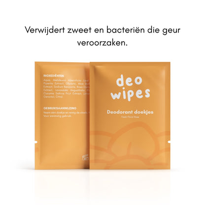 DeoWipes deodorant doekjes met rozengeur