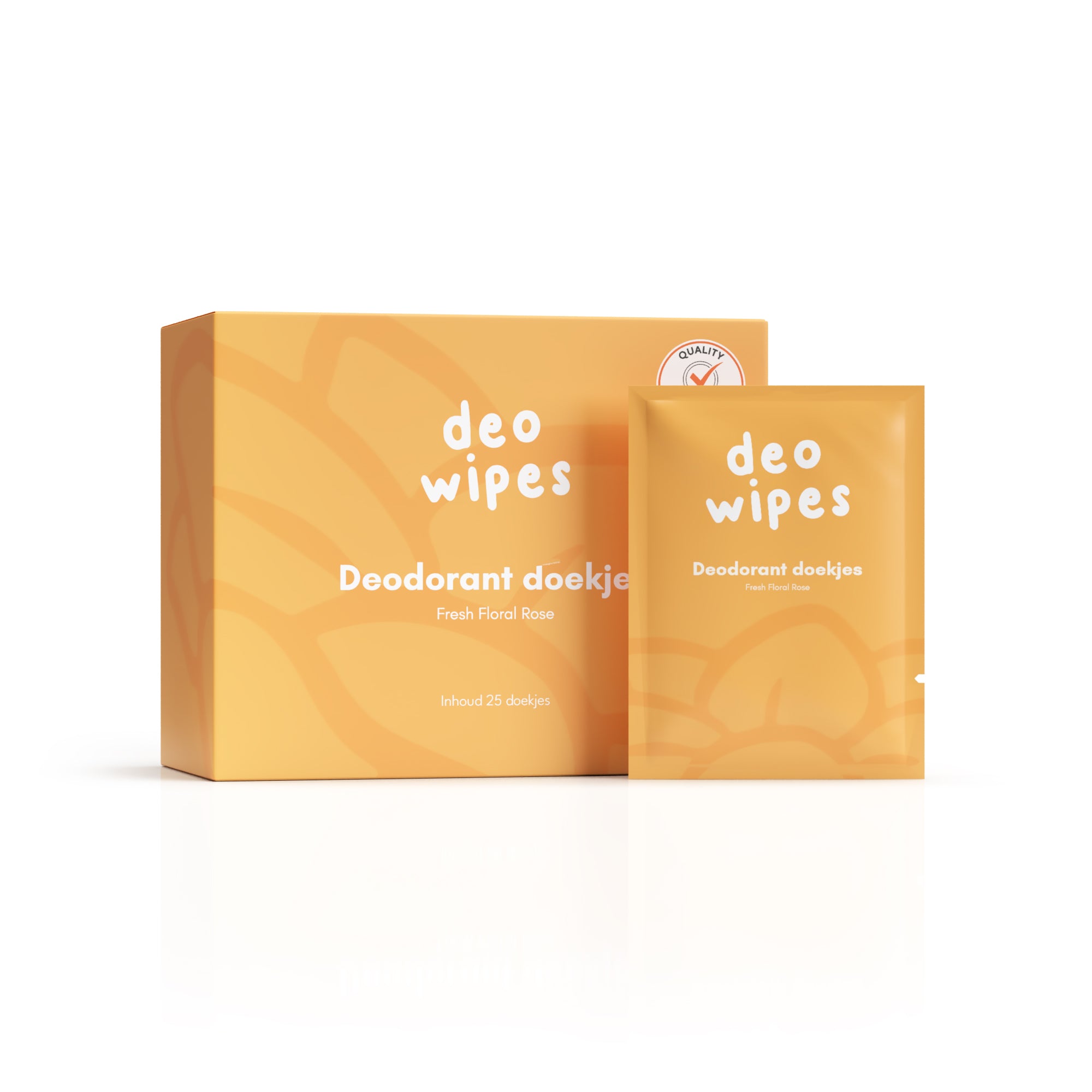 DeoWipes deodorant doekjes met rozengeur